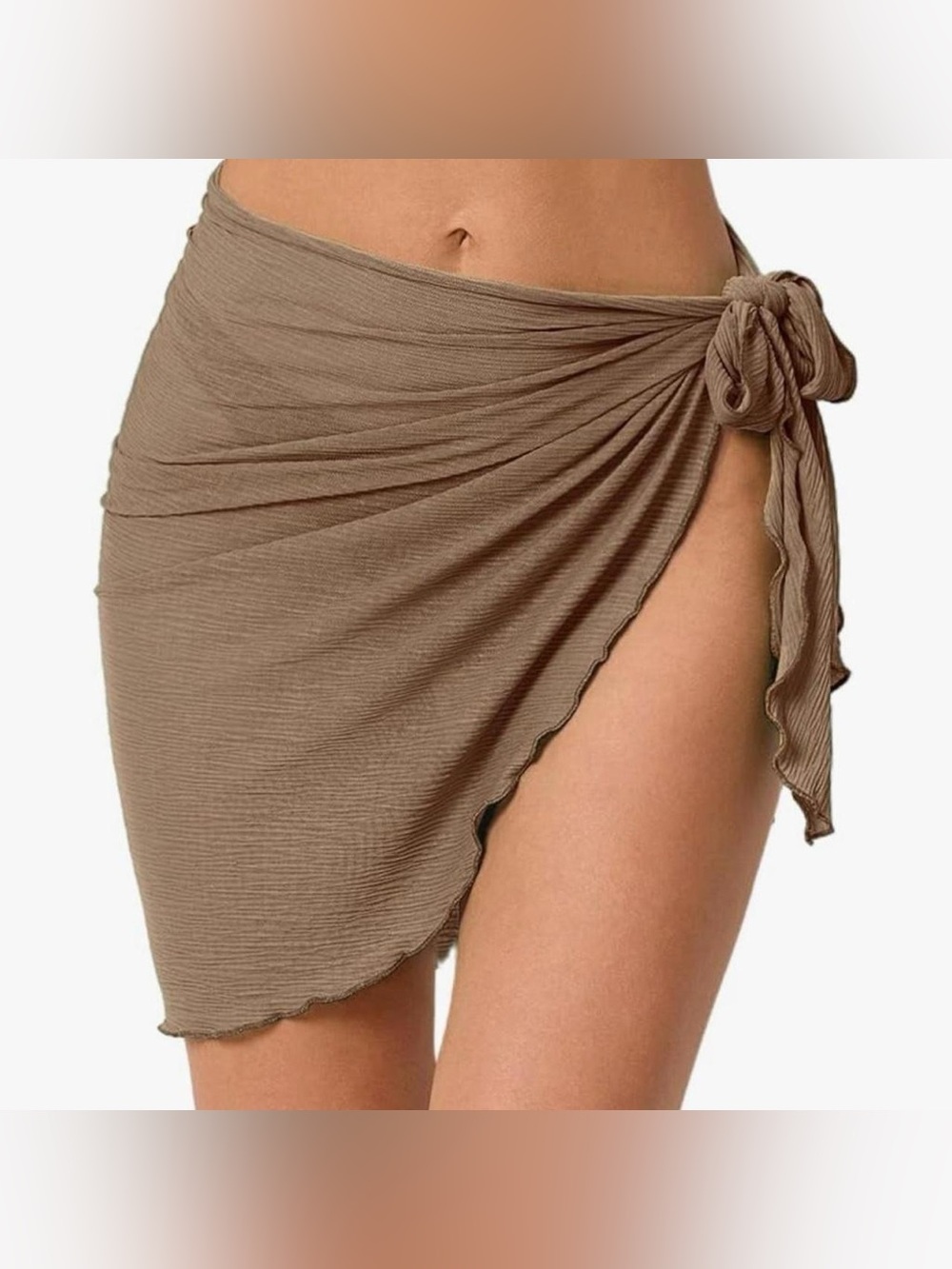 Tan Beach Coverup Sarong